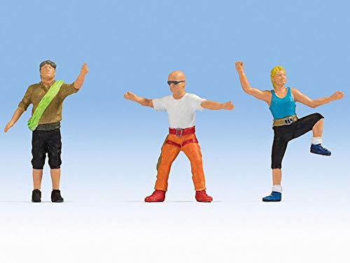 NOCH Kletterer, handkolorierte Figuren für Modelleisenbahn Spur 0, ideal zum Basteln & Dekorieren