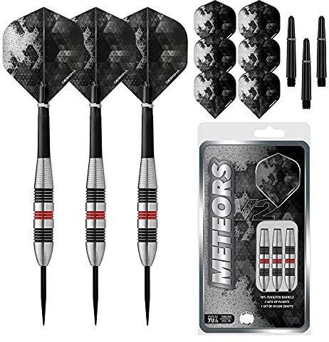 Designa Meteors 90 V2 Dartpfeile | M2 | Ringelstahlspitze | 36 g (D8647)