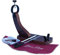 BRICOMIRAS JAMONERO Modelo HUELVA Color Nogal, Regalo Pinza Arcos Acero Inoxidable + Cuchillo + CHAIRA + CUBREJAMÓN Burdeos + PAÑO, Soporte JAMONERO Ideal Cocina Familiar DOMÉSTICA O Bares