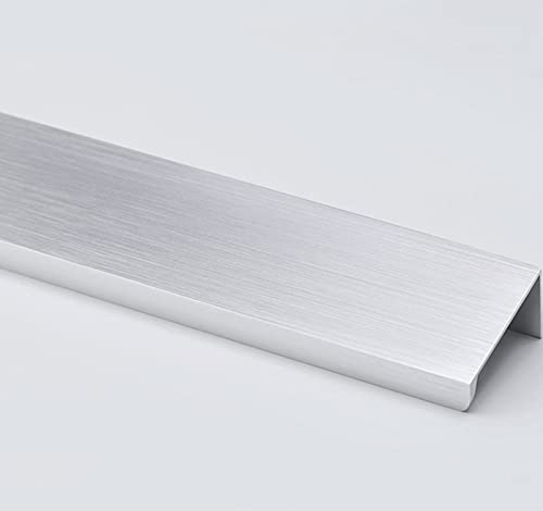 Schrankgriffe Möbelgriffe,Massive Aluminiumlegierung Küchengriff,Türgriff,Verdeckter Schubladengriffe,für Küchen Schrank Kleiderschrank Schublade,mit Schrauben,Silber (length:1000mm)