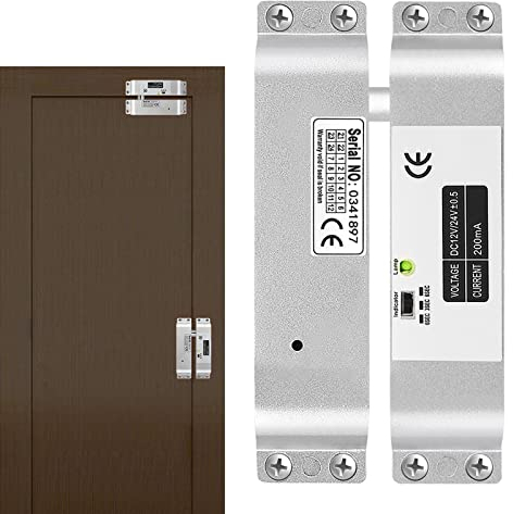 DC12V serrure magnétique 1000KG serrure de porte de baisse électrique contrôle d'accès d'entrée de porte d'induction, convient à tous les types de portes pour la sécurité à domicile