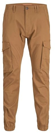 JACK & JONES Jjipaul Jjflake Akm 542 Rubber Sn Pantalón, Hombre, Marrón, 27W / 32L