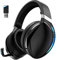 SLuB - Cuffie da gioco con cavo da 3,5 mm, cuffie Bluetooth wireless pieghevoli, suono surround, microfono HD, nessun ritardo, luci colorate a LED, adatte per PC/PS5/PS4