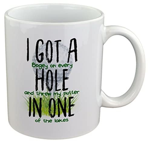 I Got A Hole in One Funny Golf Design Ceramic Mug