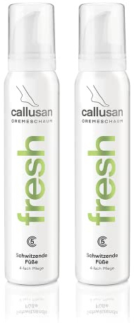 Callusan - Fresh - Cremeschaum für schwitzende Füße - 2x 125 ml