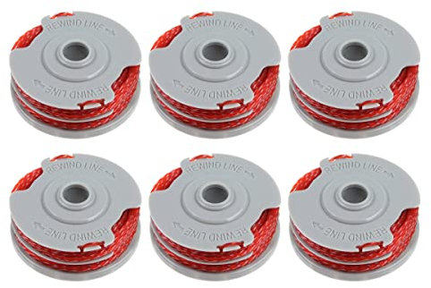 6Pcs Trimmer Strimmer Spool Line Double Autofeed Replacement for Flymo Contour 500 XT/Power Trim 500 XT/Mini Trim Contour XT Garden Trimmer Spare Parts