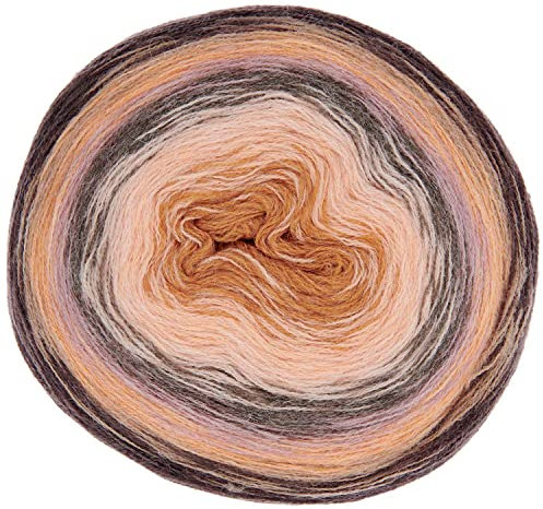 Bobbel Alpaka Wolle Farbverlauf Rico Creative Alpaca Degrade Lucky 8 Color 12, 200g Farbverlaufswolle zum Häkeln oder Stricken