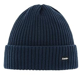 Eisbär Mütze Herren & Damen RIPP 2.0 Blau - Urbane Beanie Unisex Klassische Strickmütze mit Umschlag weich warm Wintermütze Bequeme Haube aus Österreich