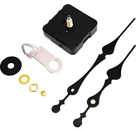 ISAKEN Quarz Uhrwerk mit Hände, Uhrenlaufwerk Flüsterleises, Uhr Motor Bewegung Wanduhr Bewegungs Mechanismus DIY Ersatzteile Ersatz, Lautloses Uhr Zubehör