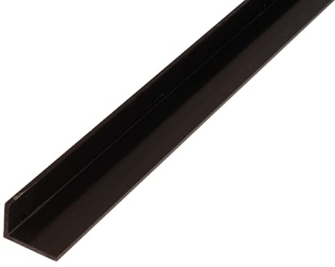 Alberts 471552 Winkelprofil | Kunststoff, schwarz | 2000 x 40 x 10 mm