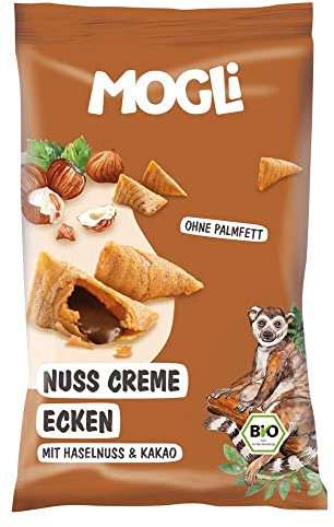Mogli Nuss Creme Ecken - Haselnuss & Kakao, 30g (6er Pack)