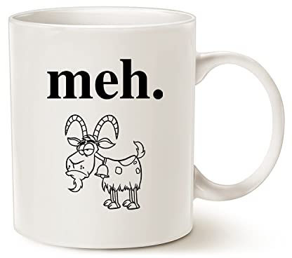 This Sarcastic Meh Mug Gift Idea 11 Oz, Novelty Coffee Mugs for Men Women Boy Girl - Meh. - Funny Sarcasm Quote Meh Whatever Who Cares Unimpressed Sigh Christmas Birthday Present