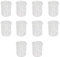 Glass Measuring Cup, 10pcs 50ml Glass Measuring Beaker Set With Graduation Scientific Glassware for Laboratories, Classrooms or Home Use