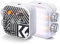 K&F Concept 40 LED Duale Farbtemperatur Videolicht, 360° Vollfarbige Tragbare Fotoleuchte, 2500-9900K CRI 96+, 15 Lichteffekten, mini Kamera Licht Akku für Vlogging, Selfie, Fotografieren, Weiß