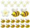 24 Stück Biene Deko Filzblumen Filzkugeln Filz Tiere Kleine Mini Bienen für DIY Handwerk Shop Kleidung Dekorationen