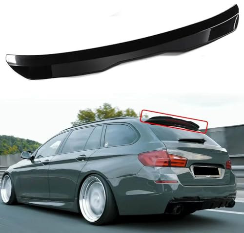 GOYMFK Glänzend Schwarz Auto Heckspoiler Hintere Kofferraum Fenster Dachspoiler Flügel für BMW 5er Touring F11 M Sport 2010 2011 2012 2013-2017 Karosserie Styling Exterieur Zubehör