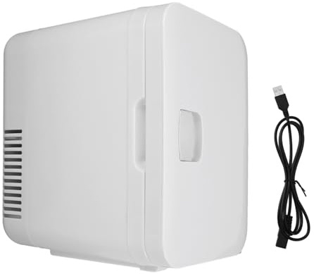 Phefop Mini Fridge USB Powered Portable Cooler Warmer for Skincare Beverage Food Medication Office Car 6L Capacity