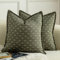 Mandioo 2er Set Kissenbezug Hanftuch Weben Textur Modern Bauernhaus Kissenbezüge Kissenhülle Dekorieren Zierkissenbezug Sie Wohnzimmer Sofa Schlafzimmer Bett 45x45cm Olivgrün