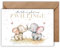 Glückwunsch Karte mit Umschlag - schöne Glückwunschkarte zur Geburt von Zwillingen “Alles Liebe zur GEburt euer Zwillinge” süße Geschenkkarte Schwangerschaft Geburt Baby Babyparty Mutter (DIN A6)