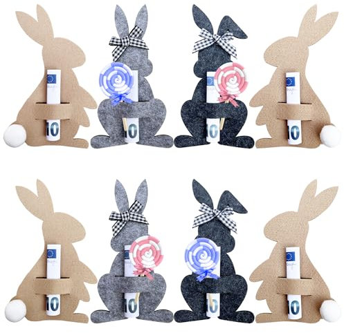Syoulin- geldgeschenk Ostern verpackung,ostergeschenke Erwachsene/Kind,Perfekt zum Verpacken von Ostergeschenken mit Geldscheinen, Gefühlt Material, lustige und kreative Osterdekoration