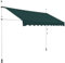 RELAX4LIFE Tenda da Sole a Morsetto per Balcone 300x175 cm con, Altezza Regolabile da 2M a 3M, Montaggio senza Forare, Manovella Manuale, VERDE