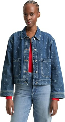 TOM TAILOR Denim Damen Jeansjacke in Oversized Fit