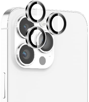Eagle Eye Kamera-Schutzfolie für iPhone 16 Pro & iPhone 16 Pro Max – White – Passgenauer Linsenschutz aus gehärtetem Glas, kratzfest & farblich abgestimmt