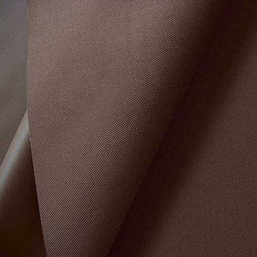 TOLKO wasserdichter Stoff Meterware | festes Segeltuch Nylon Stoff Planenstoff Nylonplane | Reißfest und Langlebig | 150cm breit | schwerer wasserfest beschichteter Outdoorstoff (Braun)