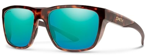 SMITH Barra Sunglasses – Performance Sports Active Sunglasses for Watersports, Fishing & More – For Men & Women – Tortoise + Opal ChromaPop Polarized Mirror Lenses