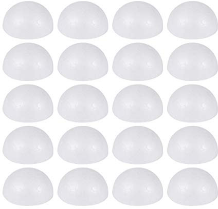 Supvox Christbaumschmuck 200 stücke halbschaumkugeln Kugeln schaumkugeln für DIY Kunst Weihnachten blumenschmuck tischdekorationen mittelstücke (3 cm) Christbaumkugeln