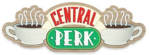 Friends Central Perk Coffee Wood Wall Decor - From the Hit TV Show - Large Central Perk Sign for Kitchen, Office or Movie Room