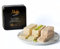 Mughe Gourmet Assortimento di Halva 850g elegante scatola regalo di latta - 3 Barrette di Tahini Halva al Sesamo Marmorizzato Pistacchio, Cacao, Vaniglia - dolce vegano - Ideale per occasioni speciali