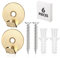 Hotop Heavy Duty Mirror Fixings 2 Pcs 1 Hole Mirror Heavy Duty Picture Hooks, Fixings Hanging Frame Hangers with Self Tapping Screws, for Hanging Picture, Mirror, Canvas, Clothes
