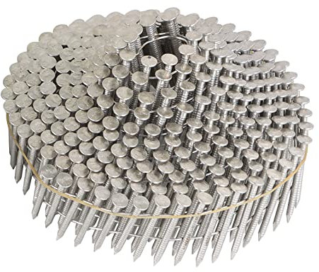 ‎findmall 1200 Count 1-1/4-Inch x .090-Inch Ring Shank 304 Stainless Steel 15-Degree Siding Nails