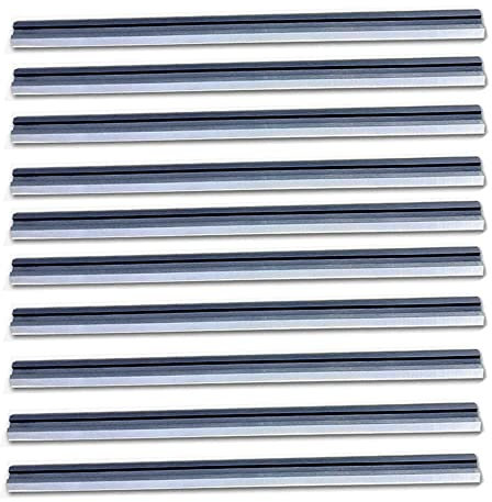 FOXBC 82mm Hobelmesser 10er-Pack Ersatzmesser für Bosch, Makita, DeWalt, Wen 6530, Ryobi, Craftsman und mehr 3-1/4 Hand-tragbare Hobelmaschinen (HSS)