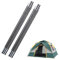 Zusammenklappbare Zeltstangen, 330cm/129,92 Zoll Fiberglas Zeltstangen Ersatz Zeltstangen Stützstange Markisenrahmen Kit für Wandern Camping, Flexible Stangen Zelt Reparatur für 1-2 Personen Zelte