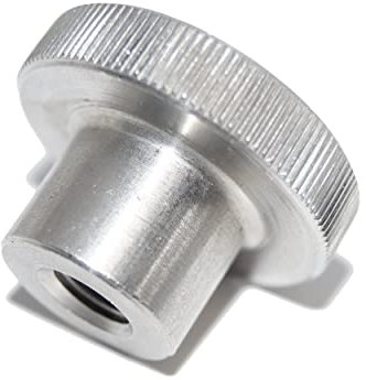 Rändelmuttern M2,5 hohe Form 4 Stück DIN 466 rostfreier Edelstahl VA A1 mit gerändeltem Rand - Einstellmuttern