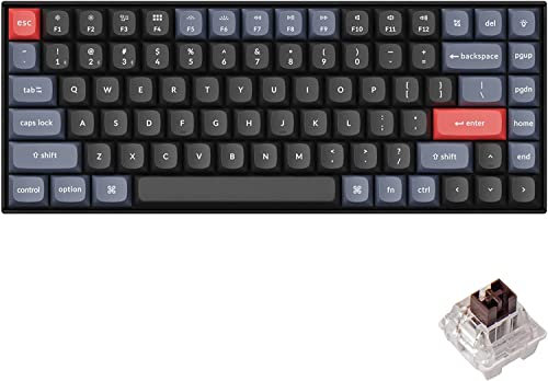 Keychron K2 Pro QMK/VIA Mechanische Kabellose Tastatur Kabelgebundene Tastatur Makro benutzerdefinierte programmierbare Mit Hot-Swappable K Pro LED Weiß Keycaps PBT für Mac Windows Linux