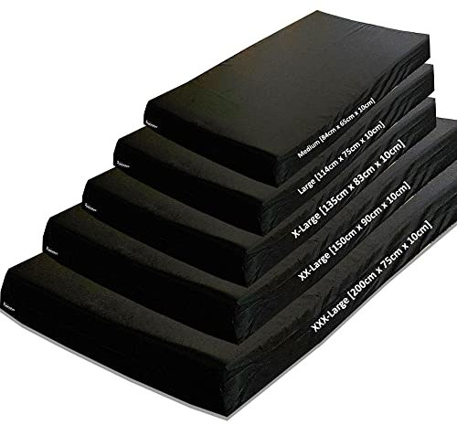 Kosiproducts Gymnastics Crash Mat, Extra Firm High Density Firm 10cm Thick Foam, [Black, Medium]