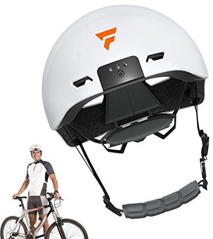 Niktule Smart Helmet, Lightweight Adult Helmets Built-in Dash Camera & Lights, IPX5 Waterproof Riding Helmets, 3 Light Modes Rechargeable Adult Motorcycle Helmets For Skateboard Scooter Skating
