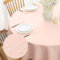 Softalker nappe rose ronde 160 cm de diamètre nappe anti tache nappe anniversaires fille nappe exterieur impermeable jardin en 210 GSM polyester de protection table pour noel nouvel an, mariage buffet