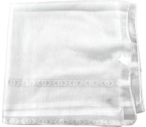 NIHENHAO Leichter Arafat Hijab Schal, Shemagh-Schal, Kopftuch, Wüste, Arabisch, Dubai, Saudi-Kopftuch, Weiß