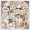 Zhtulck Vintage Sticker,120 Stücke Aesthetic Aufkleber, Sticker Aesthetic, Boho Aesthetic Stickers Perfekt für Laptop、Gitarre, iPad、Skateboard Stickers Kollektion (Vintage)