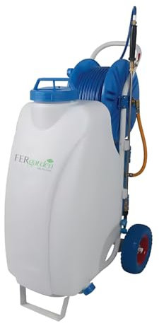 FERCOLOR POMPA CARRELLATA PER IRRORARE PROFESSIONALE 45 LITRI A BATTERIA LITIO 10AH - tipo AUSONIA CILLI VALGARDEN (45 LITRI)