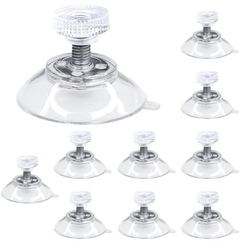 10 Pezzi Ventose per Vetro,Ventosa,Ventosa per Vetro,Ventose per Parasole Auto,Ventose per Vetri,per Una Varietà di Superfici Lisce,Vetro,Piastrelle,Bagno,Cucina,PVC(30mm)