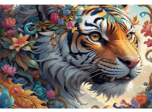 TWYYDP Puzzle 1500 Teile Wildtier-Tiger Puzzle Schwierige Holzpuzzles