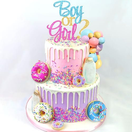 Roaring Good Time Donut Tortenaufleger Baby Sprinkle Dekorationen Macaron Kugeln Donut Mini Donut Cupcake Topper für Geburtstag Baby Shower Party Supplies