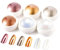 Gold Chrome Nail Powder BISHENGYF - Metallic Mirror Effect Pearl Chrome Nail Powder Iridescent Aurora Powder Shiny Nail Glitter Nail Chrome Powder Pigment for Nails Art DIY Decoration