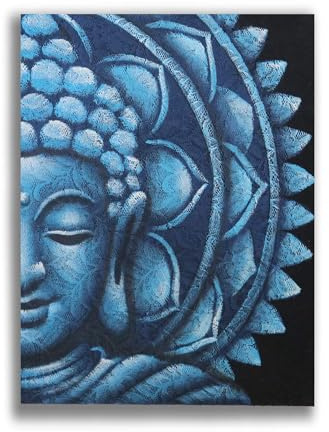 Blue Half Buddha Mandala 60x80cm