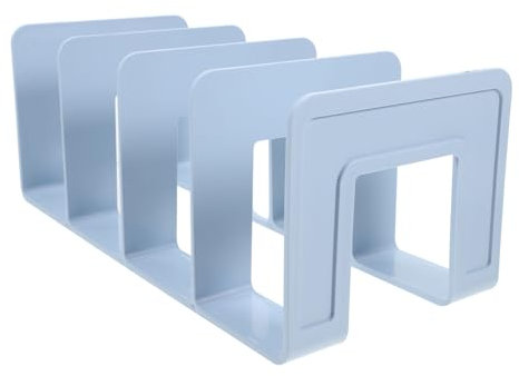 NUOBESTY Buchhalter für Regale mit großer Kapazität – Stabile und sichere Buchstütze für Büro und Zuhause, mit Mehreren Fächern für die einfache Organisation von Büchern und Dateien